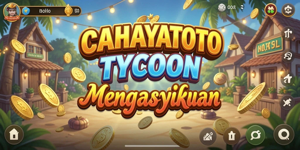 Screenshot gameplay CAHAYATOTO yang mengasyikkan dengan elemen Tycoon.