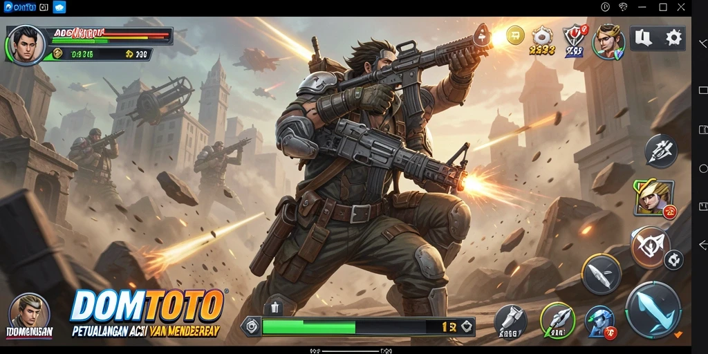 Tampilan mendebarkan gameplay DOMTOTO saat beraksi.