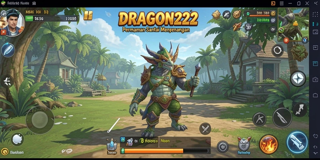 Tampilan gameplay seru dan penuh warna dari DRAGON222.