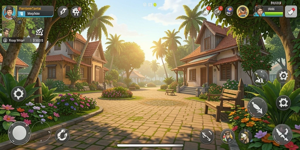 Tampilan gameplay FO8 yang seru dan penuh warna.