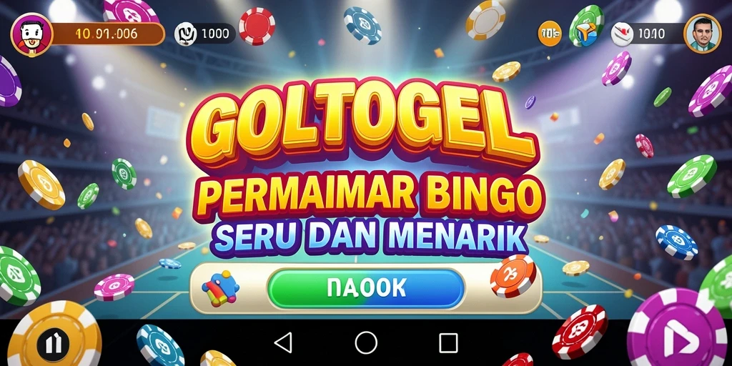 Screenshot gameplay seru GOLTOGEL dengan Bingo dan antarmuka yang menarik.