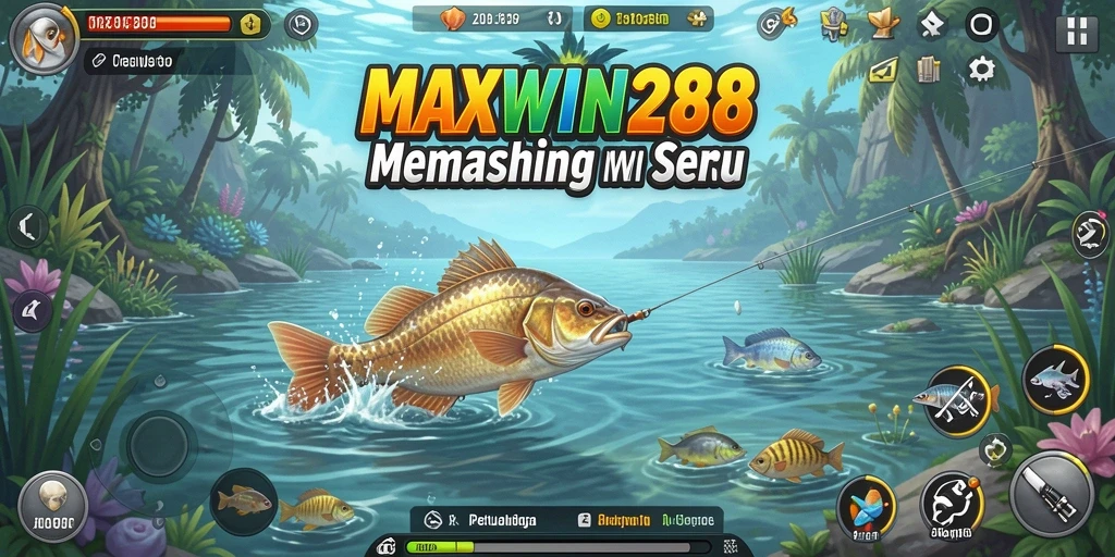 Gameplay seru memancing ikan besar di MAXWIN288.
