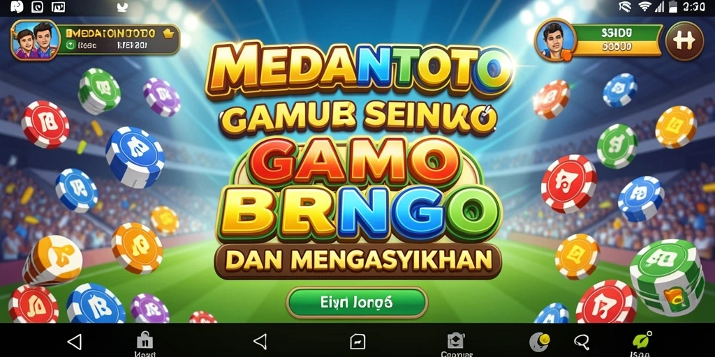 Tampilan gameplay MEDANTOTO yang penuh warna dan seru.