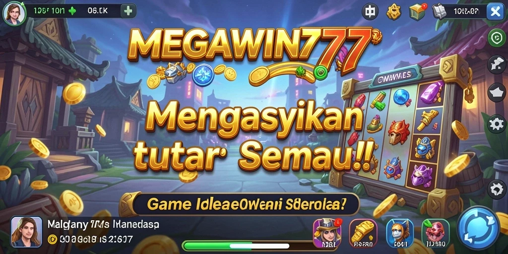 Screenshot utama MEGAWIN777 menampilkan gameplay Idle yang menawan.