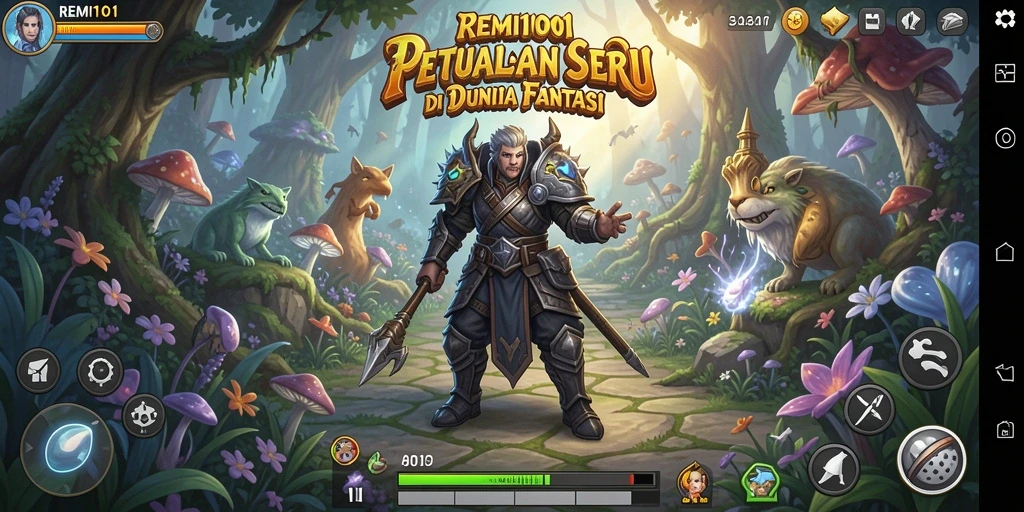 Tampilan gameplay seru dari REMI101 dengan lingkungan yang memukau.