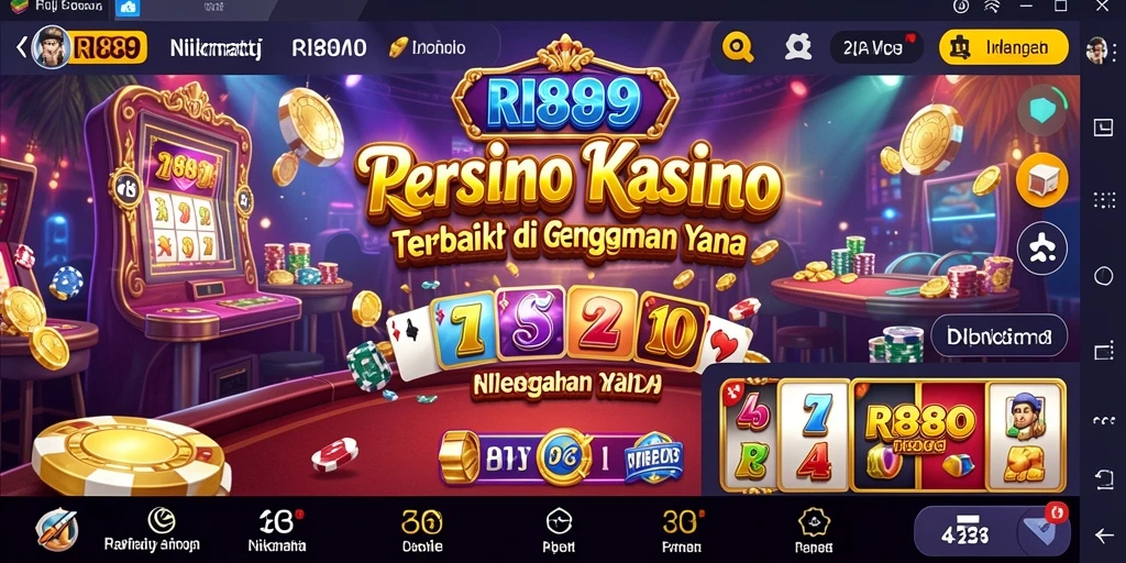 Tampilan gameplay RI889 dengan berbagai pilihan permainan kasino yang menarik.