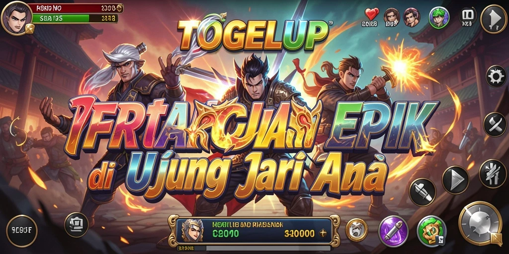 Tangkapan layar utama TOGELUP menampilkan aksi pertarungan yang mendebarkan.