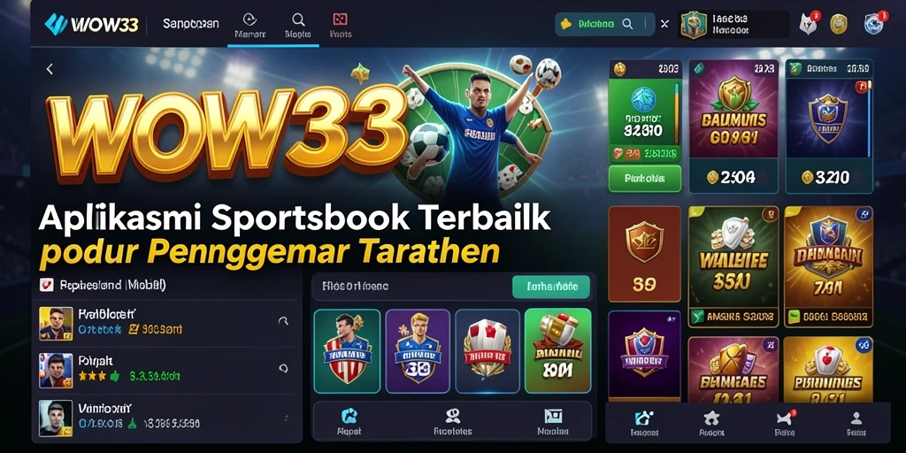 Tampilan gameplay WOW33 yang menarik saat memasang taruhan olahraga.