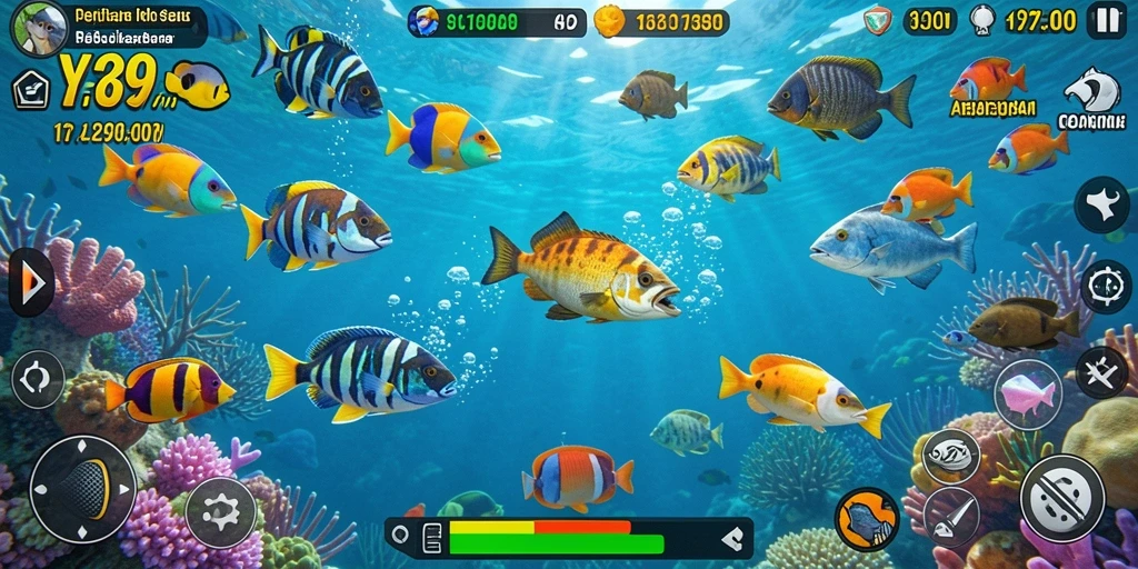 Tampilan gameplay Y89 yang menampilkan aksi Tembak Ikan yang seru.
