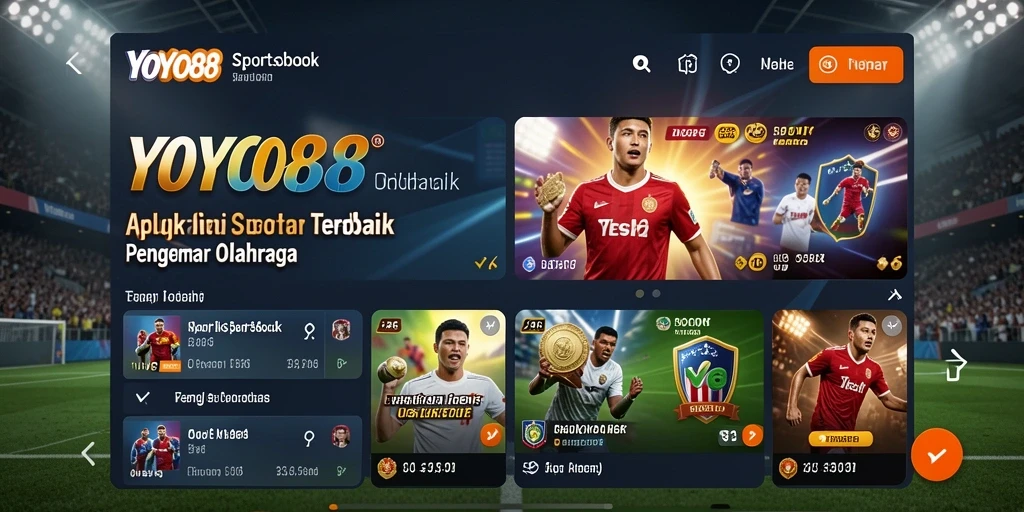 Tampilan antarmuka YOYO88 yang menarik dalam permainan Sportsbook.