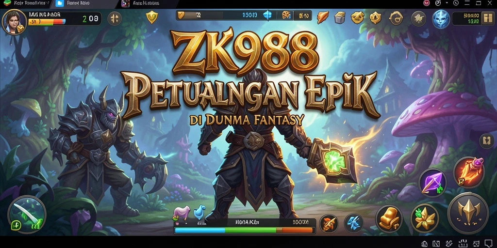 Tampilan gameplay <strong>ZK988</strong> yang menakjubkan dalam dunia fantasi.